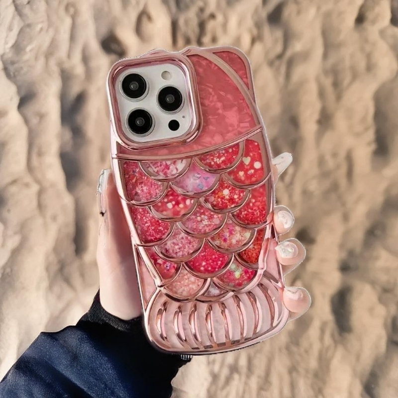 3D Mermaid Glitter Chubby Luxury Fat Fish Case